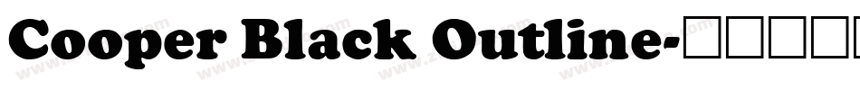 Cooper Black Outline字体转换